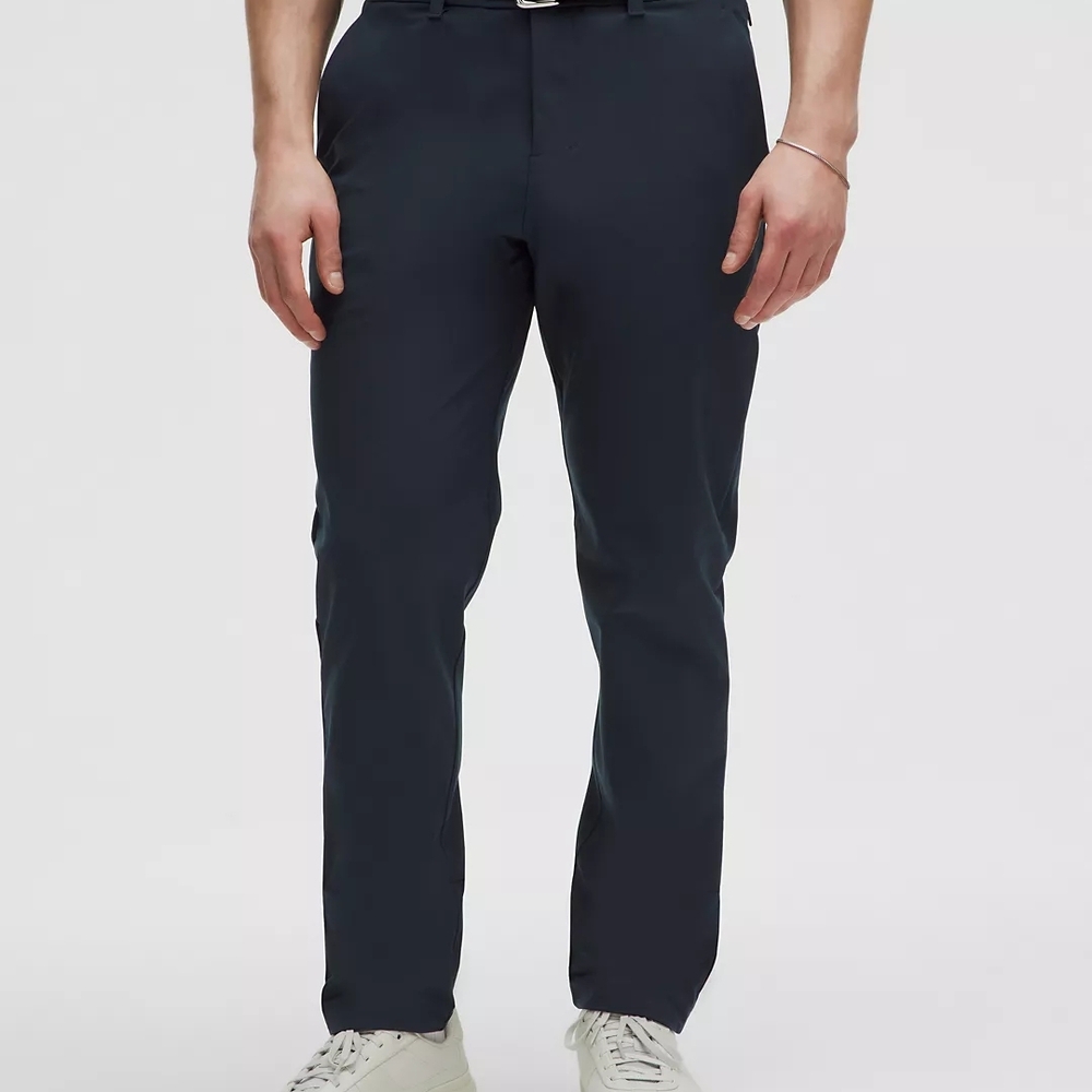 Lululemon ABC Classic Fit Trousers, Warpstreme, 36 X 32, Navy Blue
